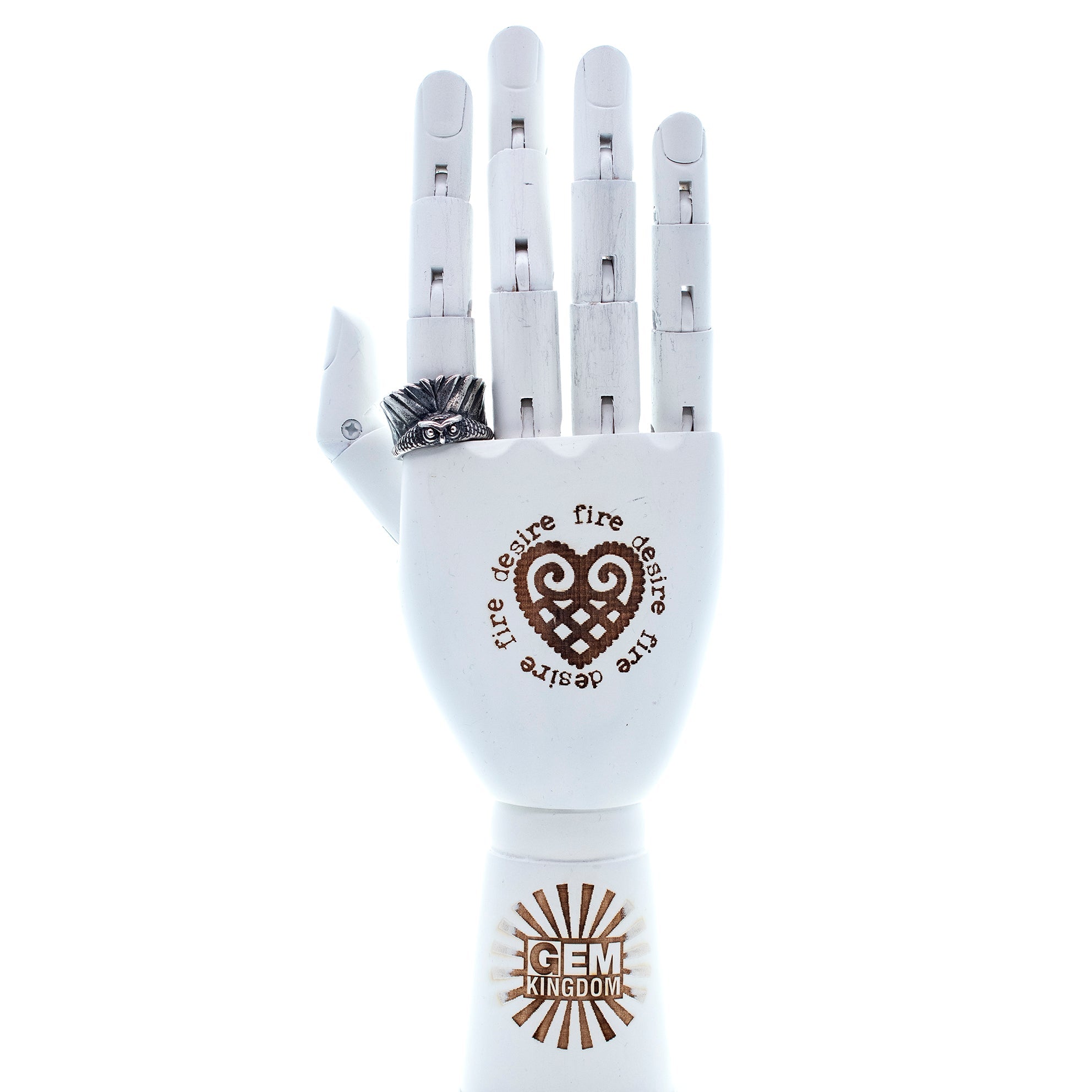 Owl Ring – Sterling Silver – Gem Kingdom