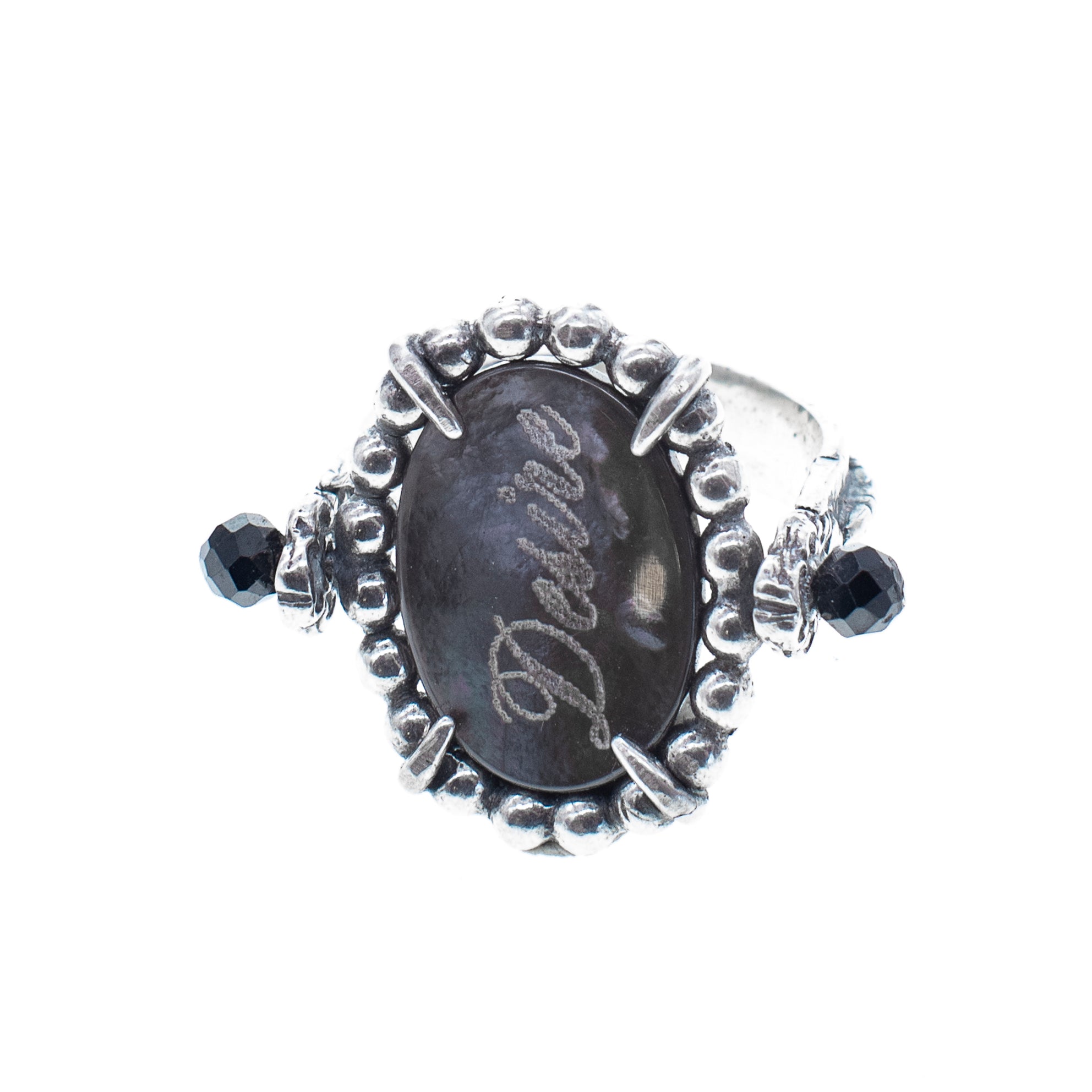 Black Fire & Desire Flip Ring – Sterling Silver – Gem Kingdom
