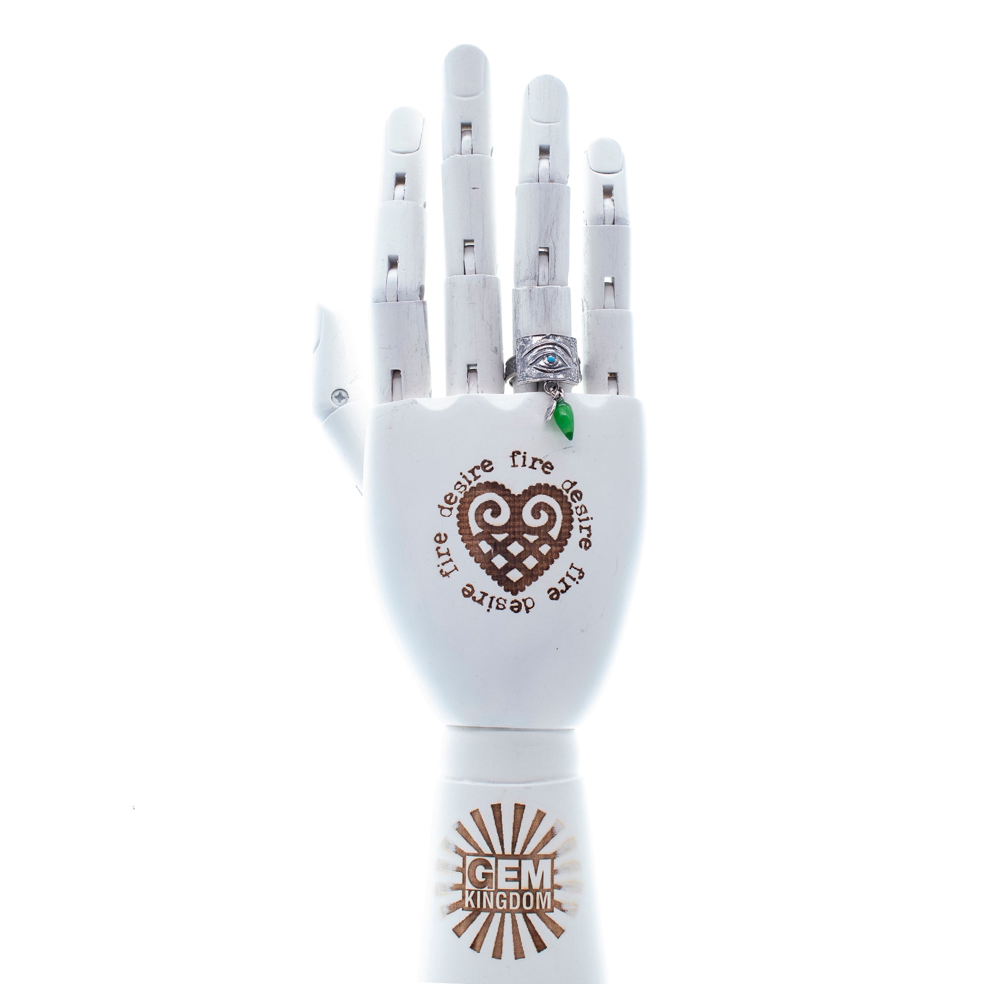 Ex Voto Eye Ring – Sterling Silver – Gem Kingdom