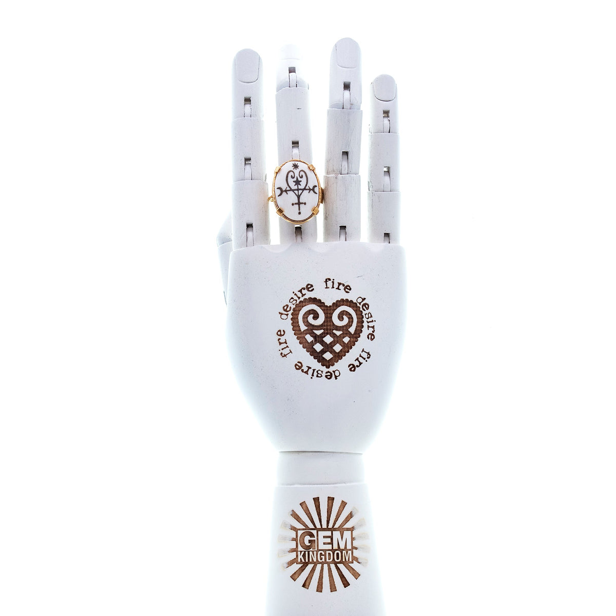 Star Cross Ring – Gold Plated – Gem Kingdom