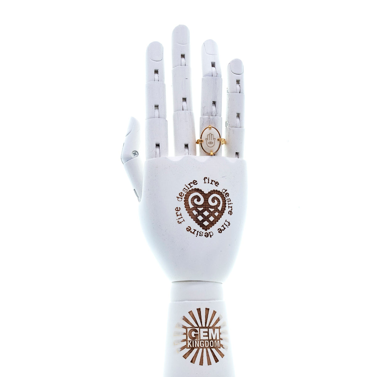 Hamsa Ring – Gold Plated – Gem Kingdom