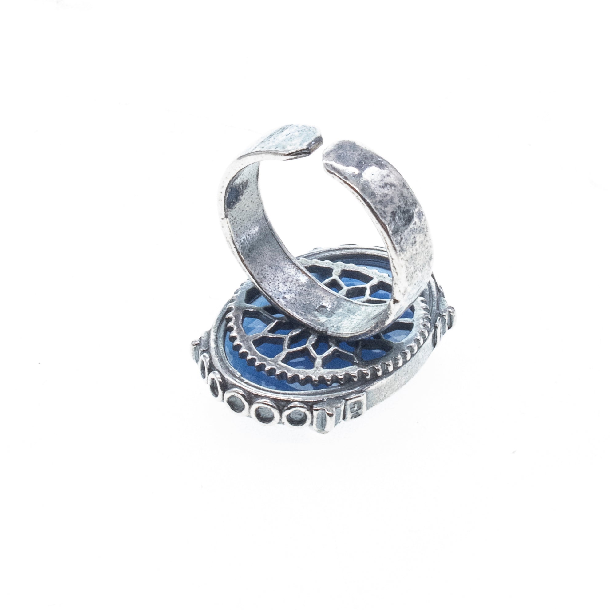 Blue Jumping Hare Ring – Sterling Silver – Gem Kingdom