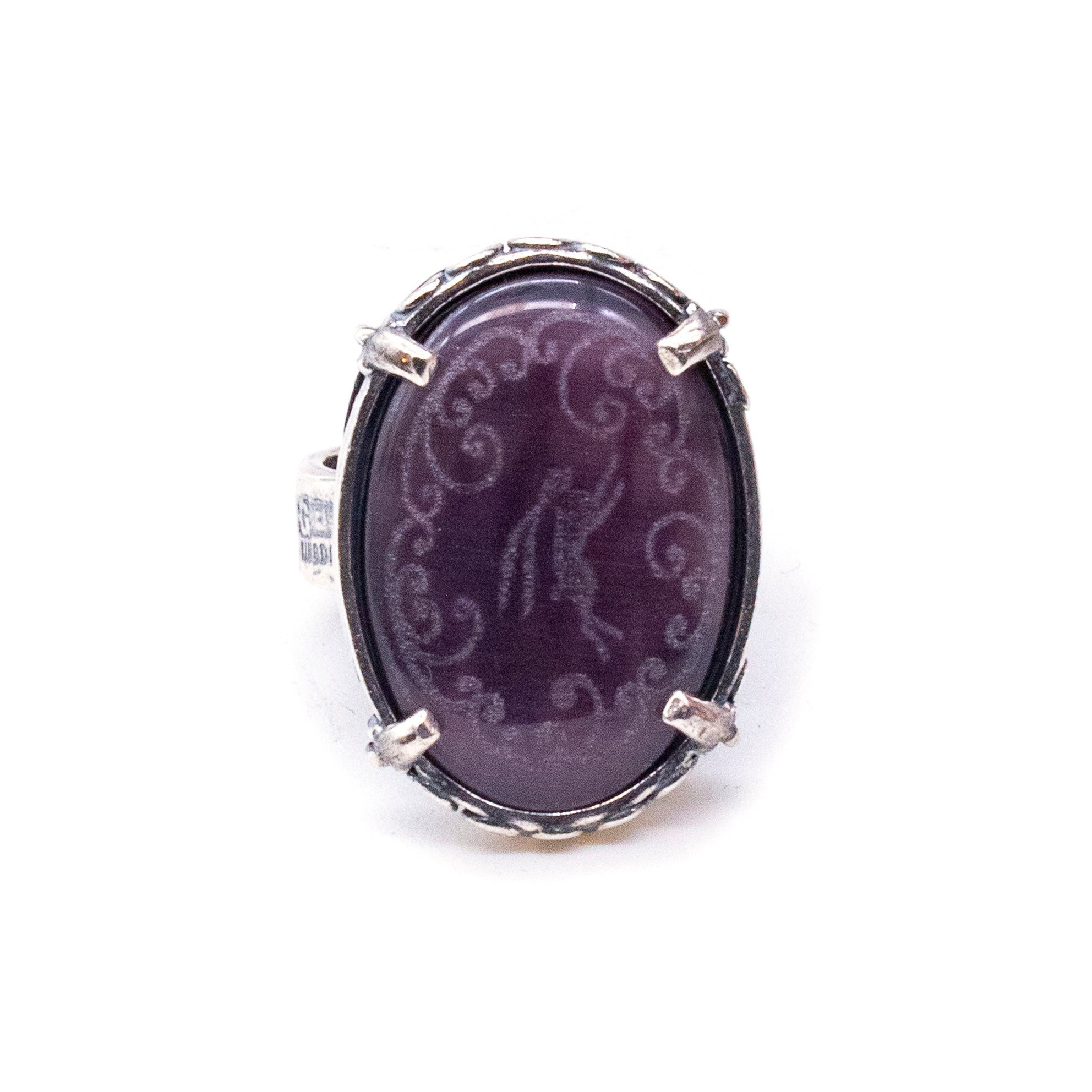 Purple Jumping Hare Ring – Sterling Silver – Gem Kingdom