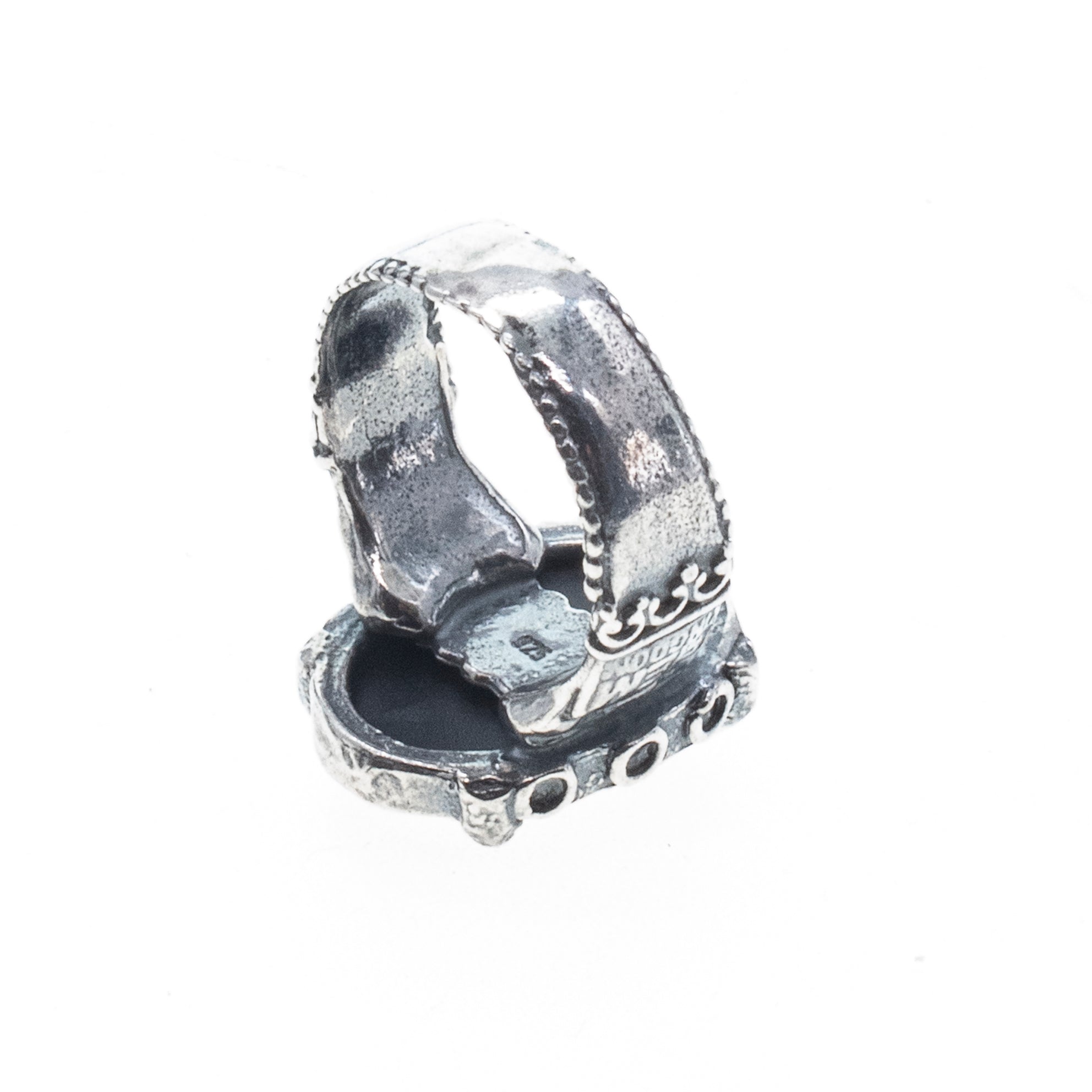 Magenta Heart Ring – Sterling Silver – Gem Kingdom