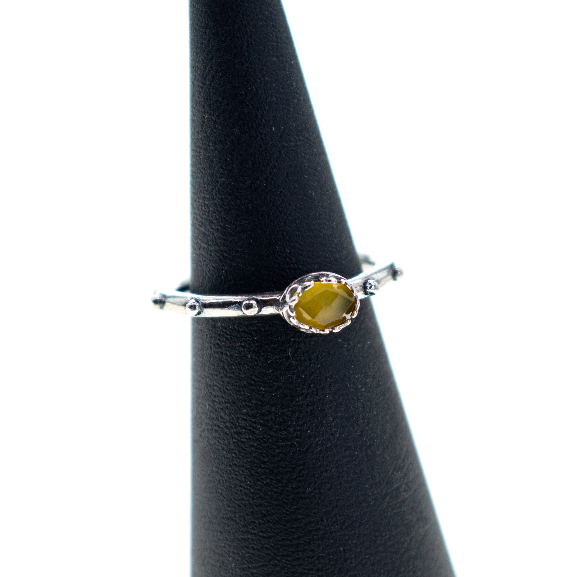 Gele Agaat Ring Studs