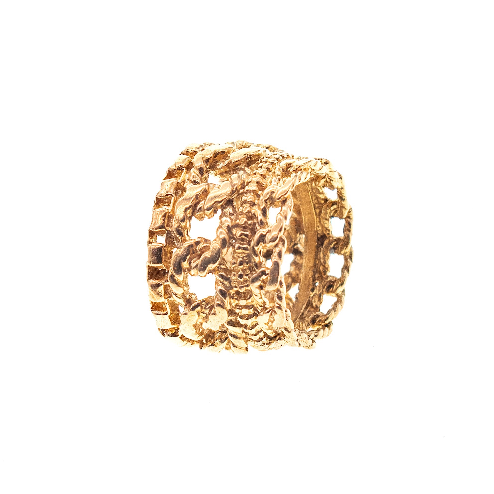 Solid Stacked Ring – Gold Plated – Gem Kingdom