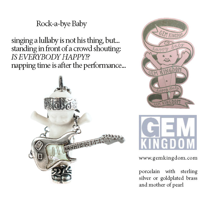 "Rock-A-Bye Baby" Ketting Wit En Goud