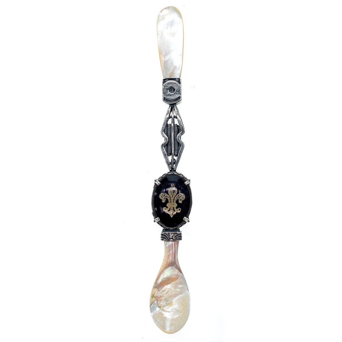 Kaviaarlepel Sterling Zilver Fleur-De-Lis – Sterling Zilver – Gem Kingdom