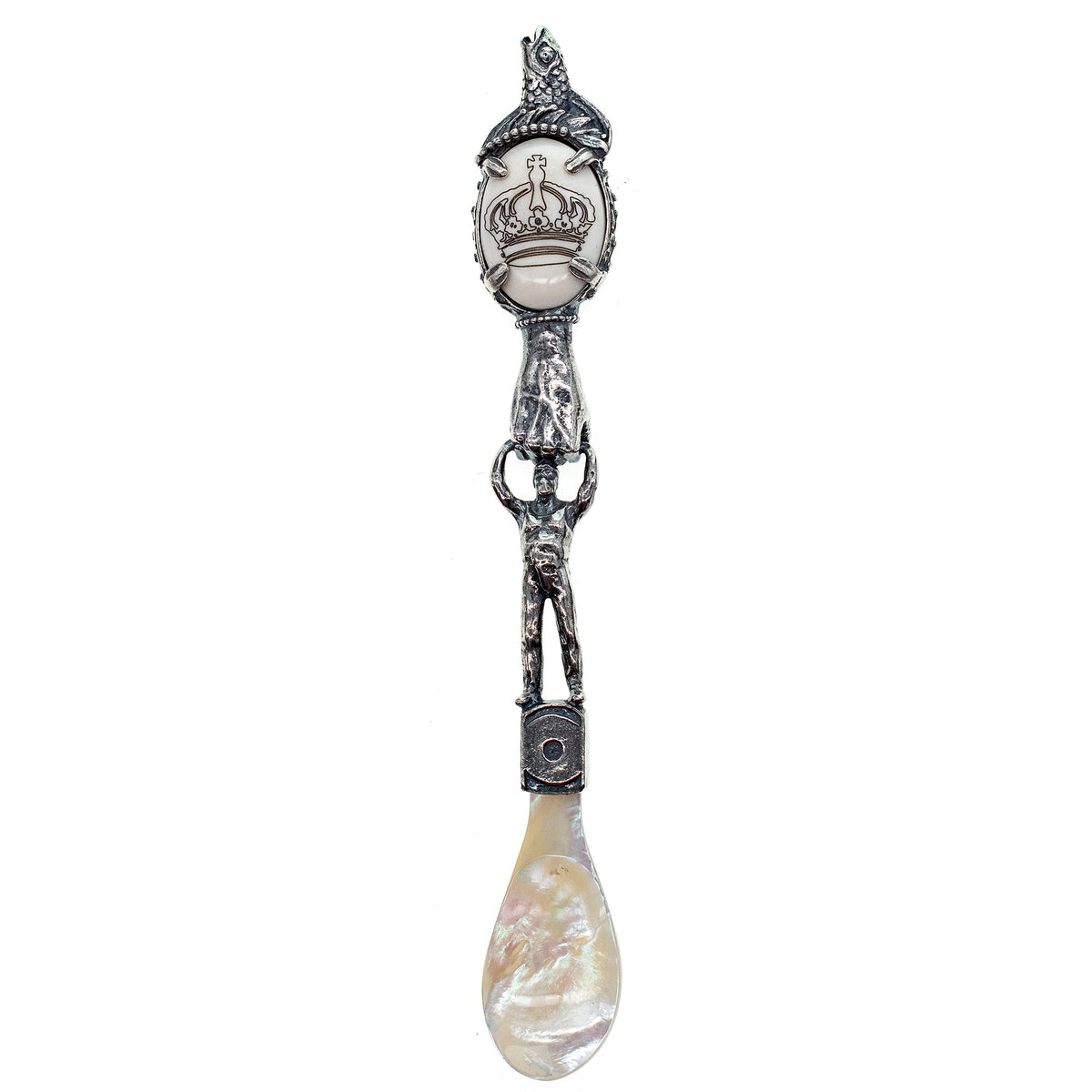 Kaviaarlepel Sterling Zilver Kroon – Sterling Zilver – Gem Kingdom