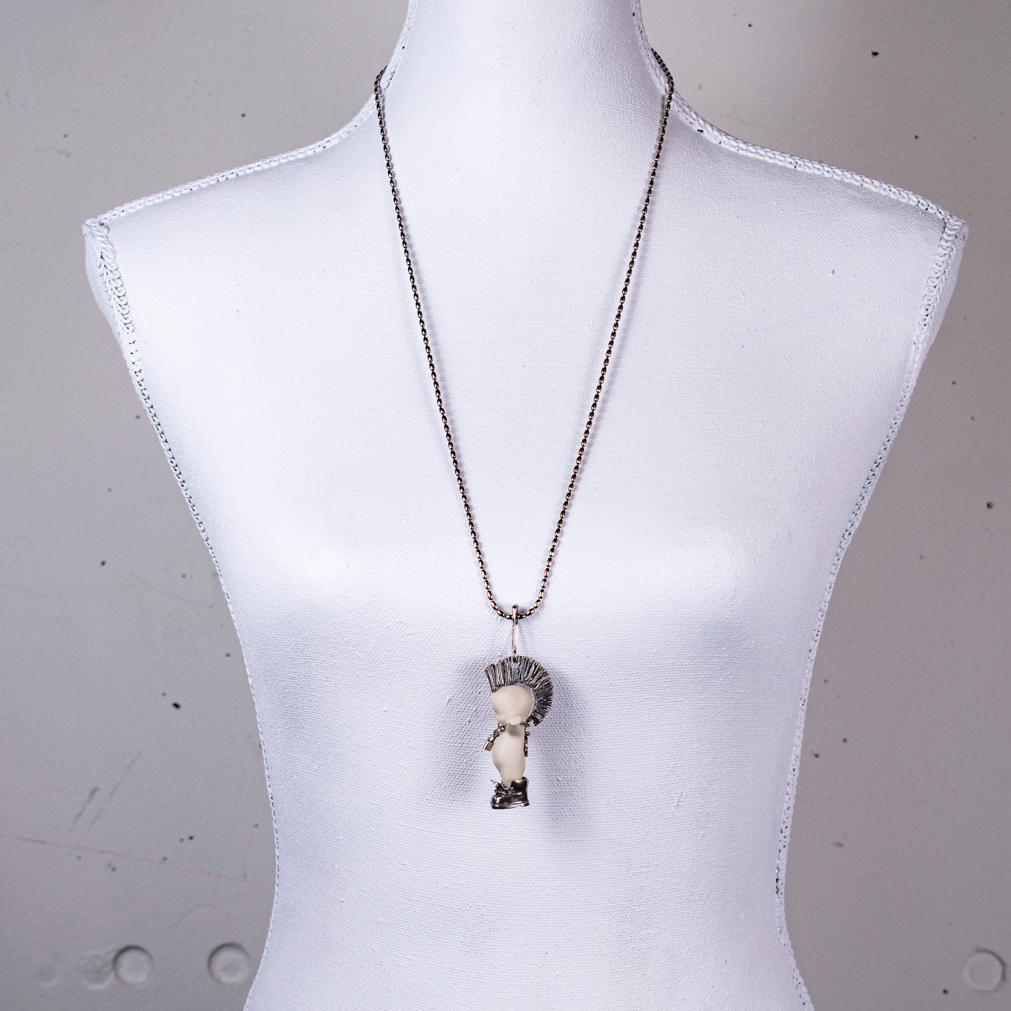 "Little Sid" Ketting Wit En Zilver
