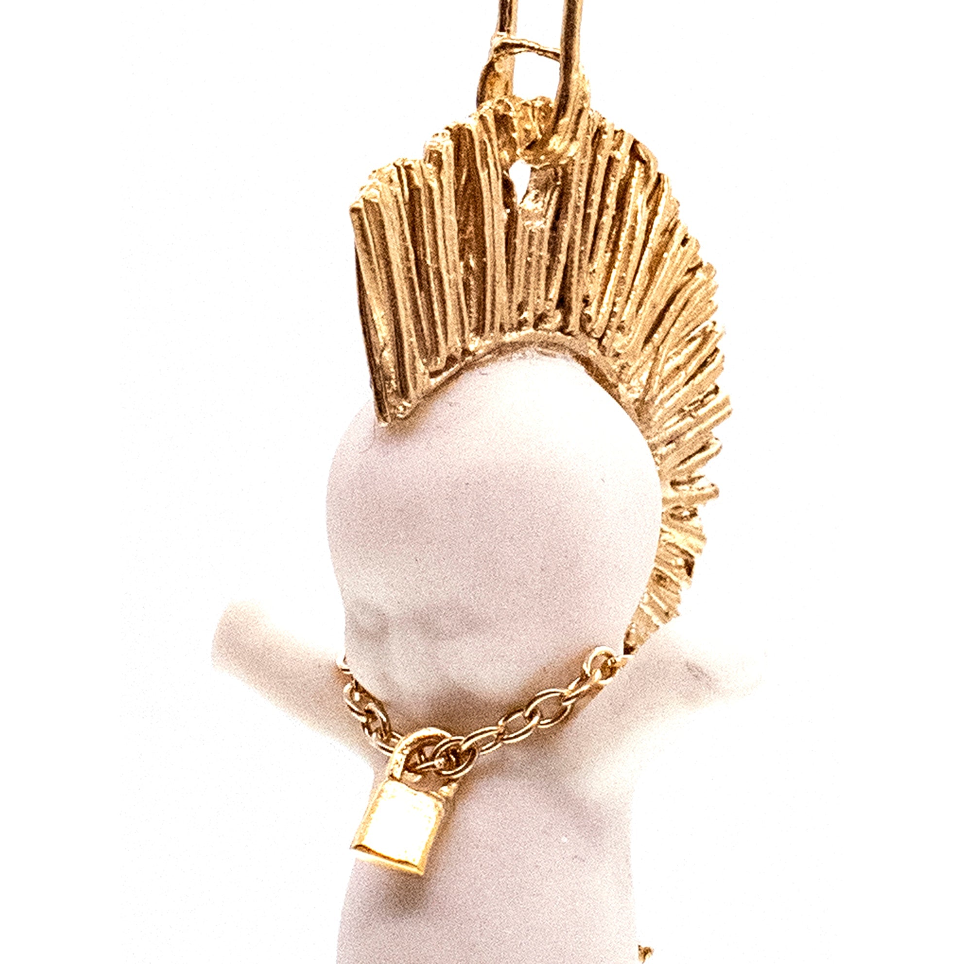 Little Sid White And Gold Necklace – Gold Plated – Gem Kingdom