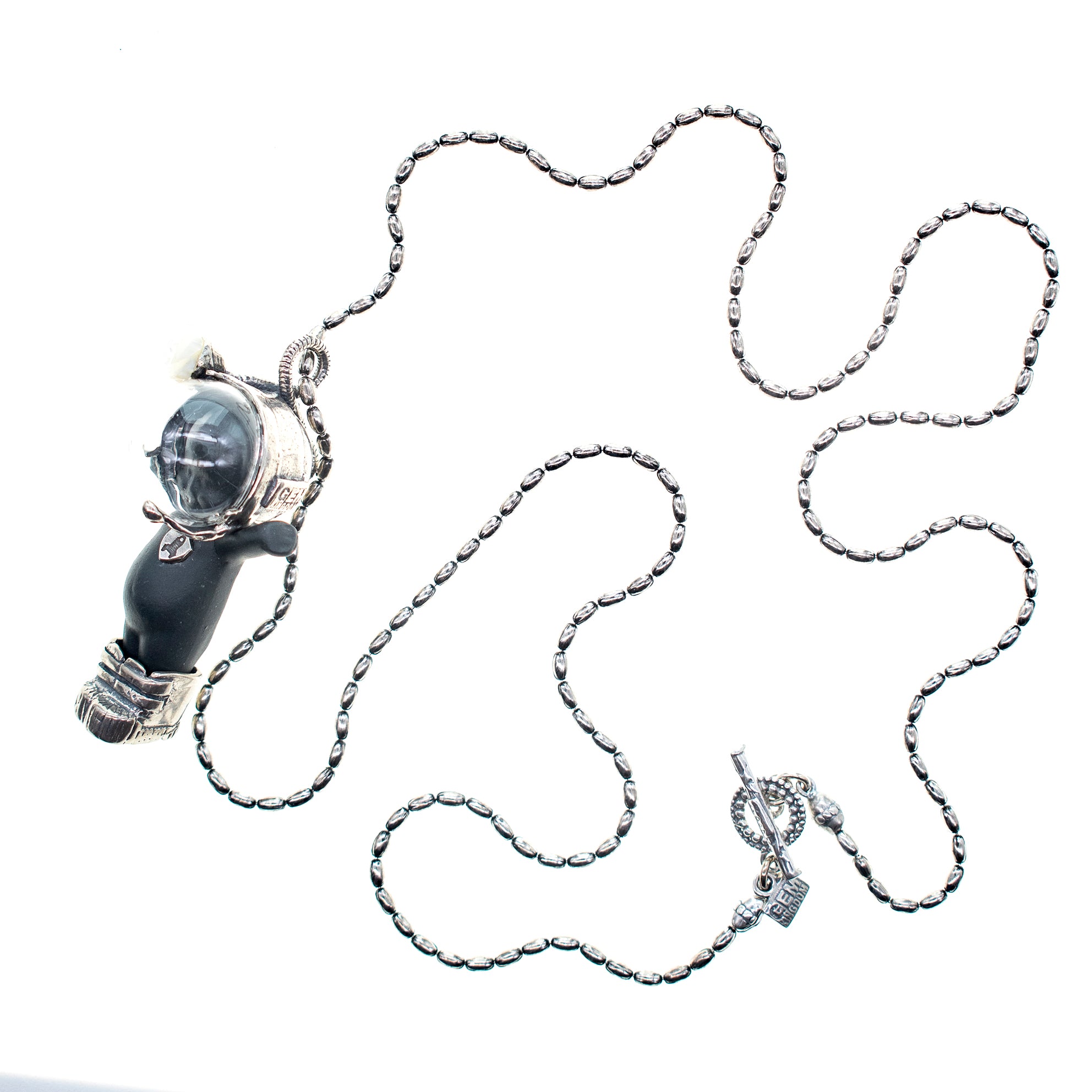 "Major Tom" Ketting Zwart En Zilver