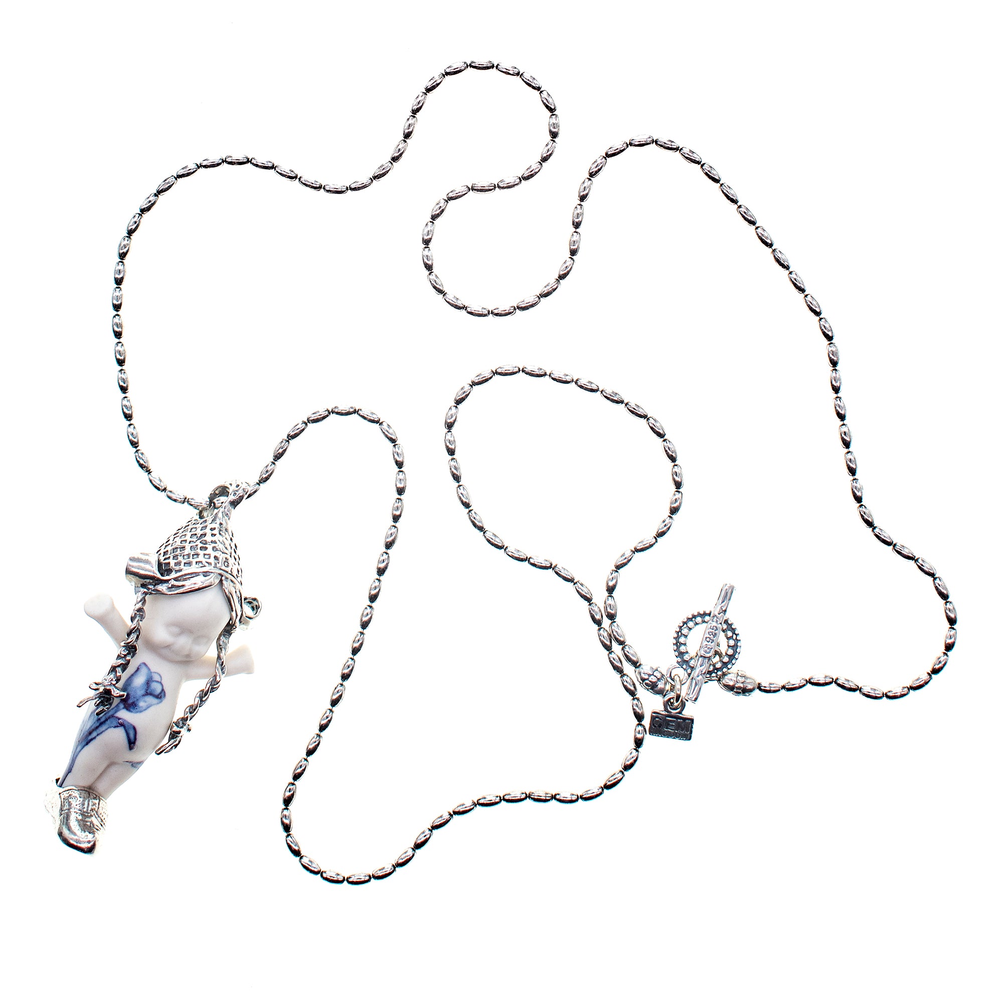 "Tulip" Ketting Zilver