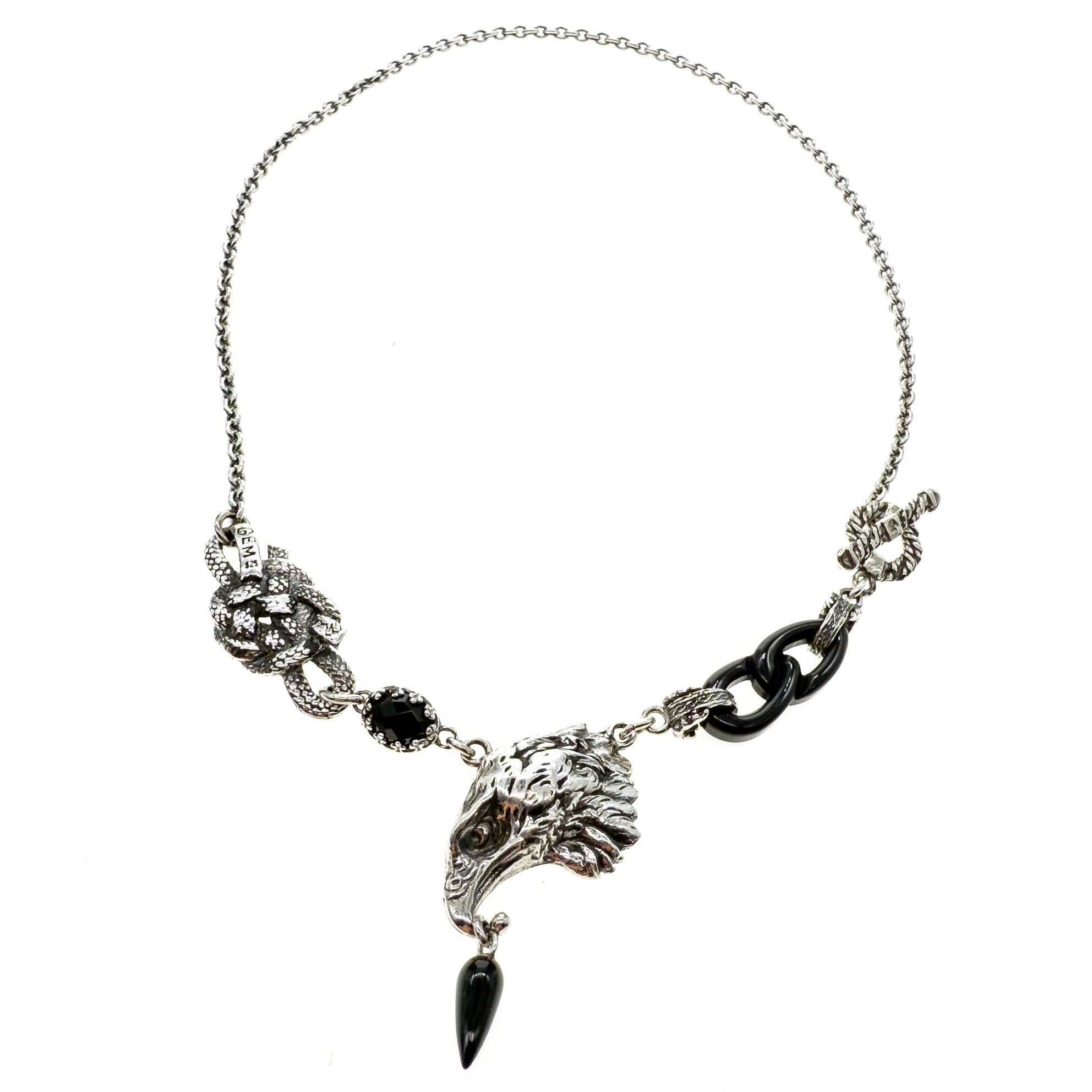 Eagle Necklace – Sterling Silver – Gem Kingdom