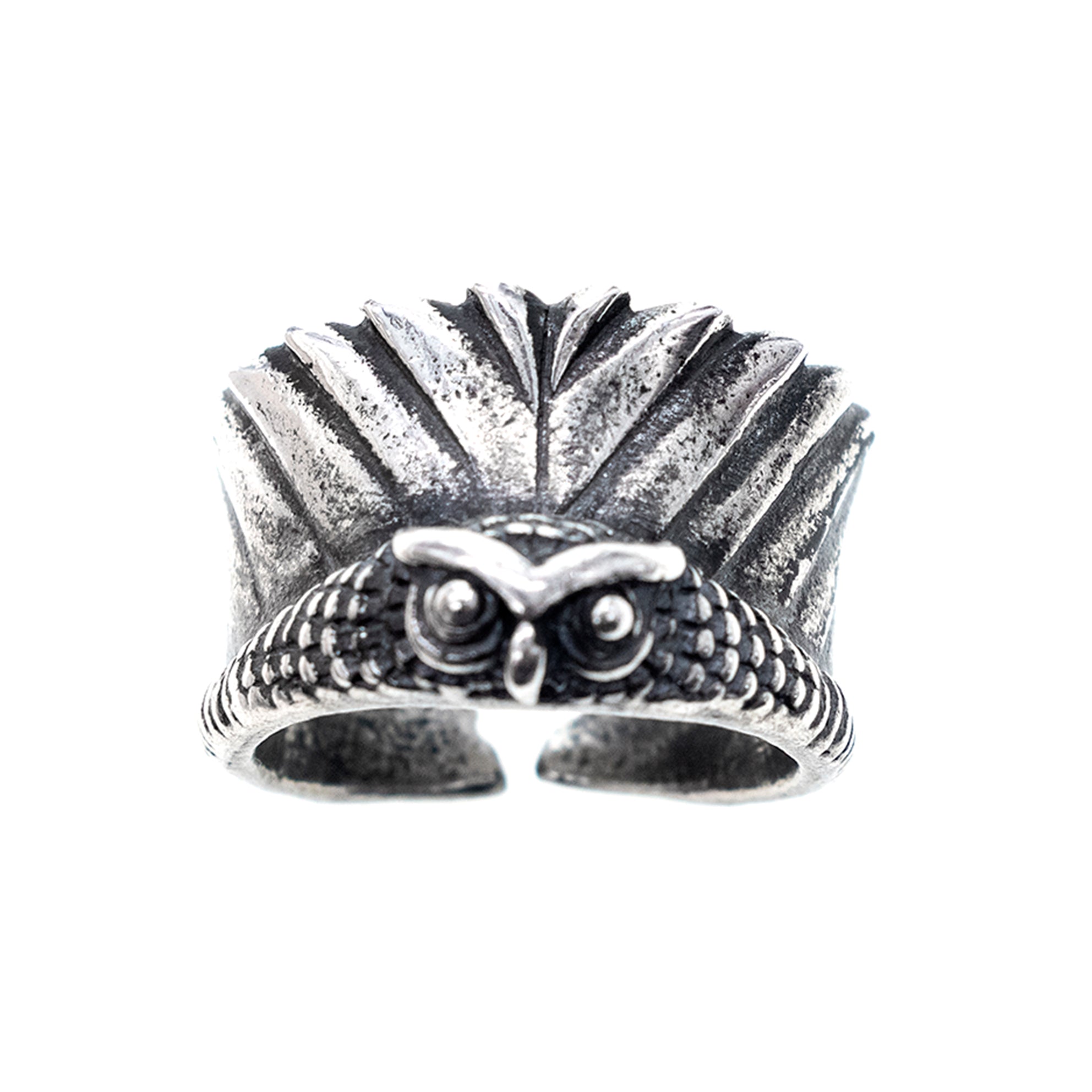 Owl Ring – Sterling Silver – Gem Kingdom