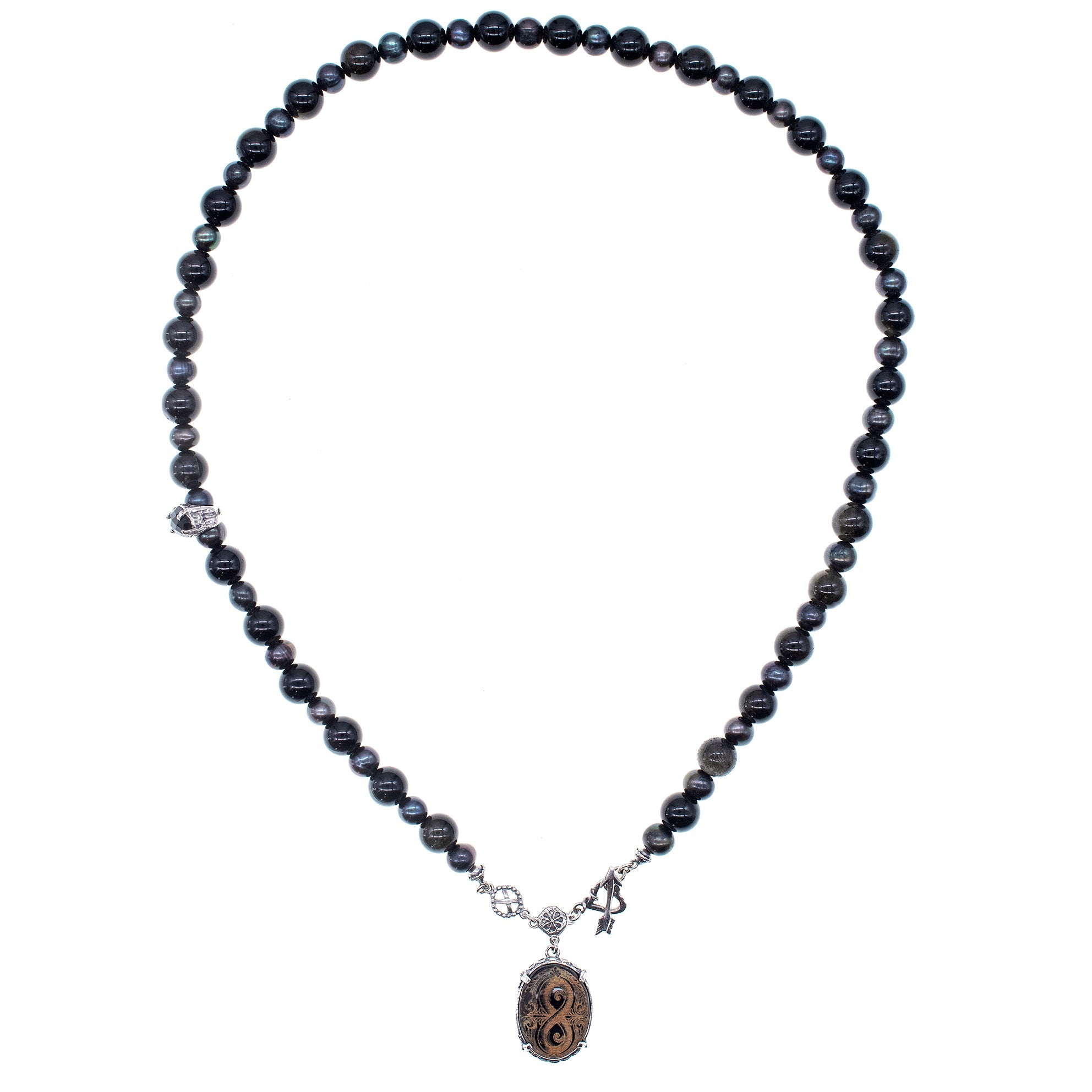 Eternal Midnight Necklace – Sterling Silver – Gem Kingdom