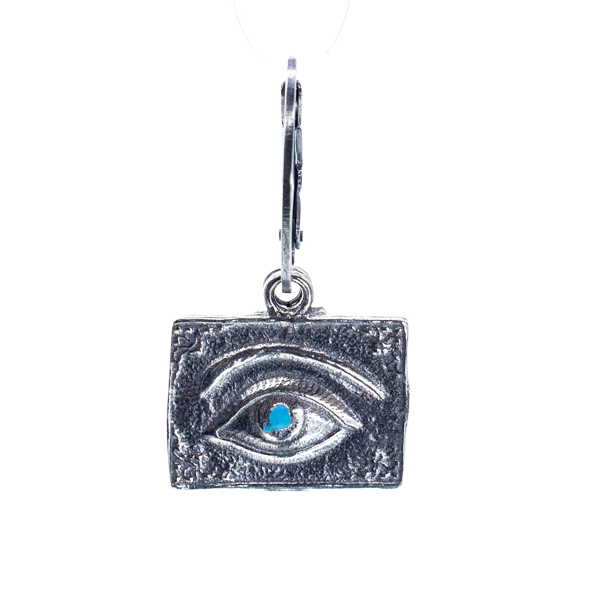Silver Eye Ex Voto Single Earring – Sterling Silver – Gem Kingdom