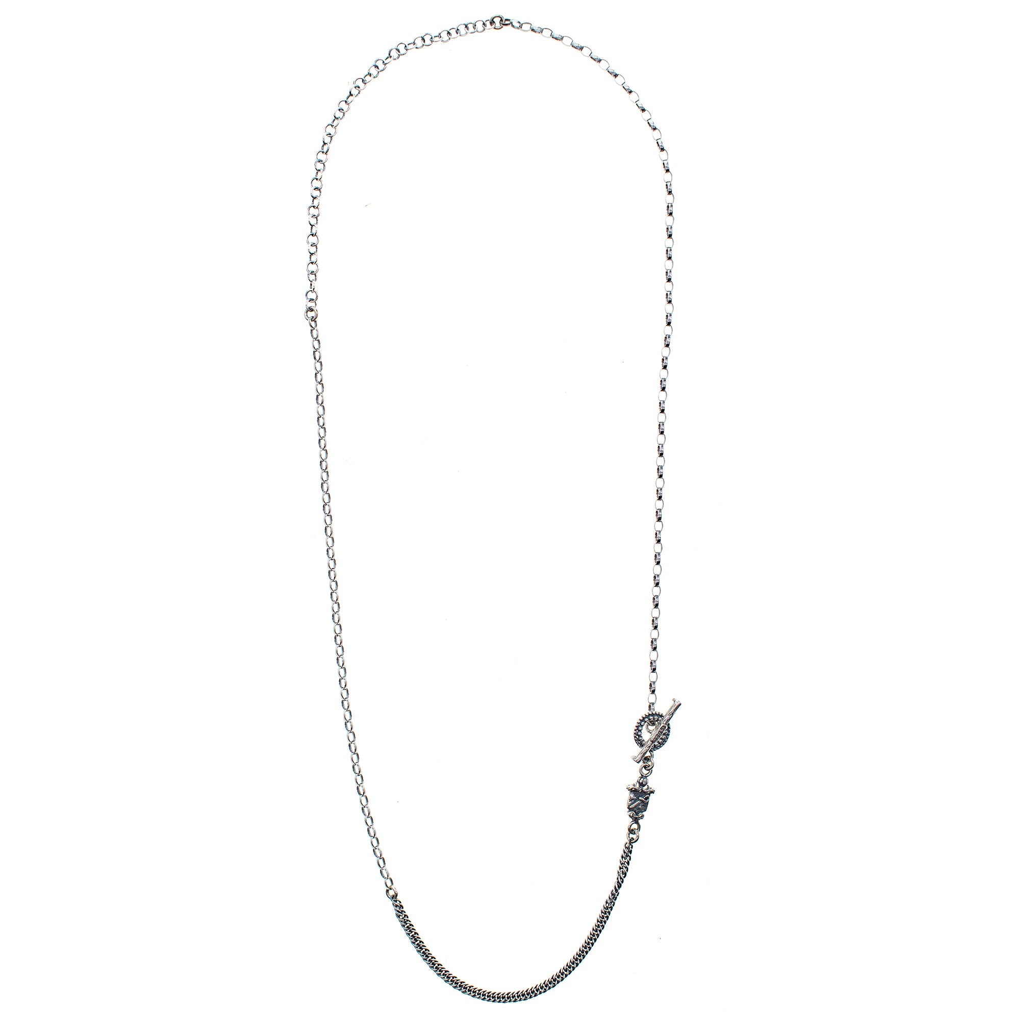 Crest Sterling Silver Chain Necklace – Sterling Silver – Gem Kingdom