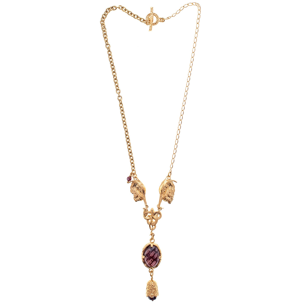 Reiger Ketting Rood – 18K Verguld – Gem Kingdom