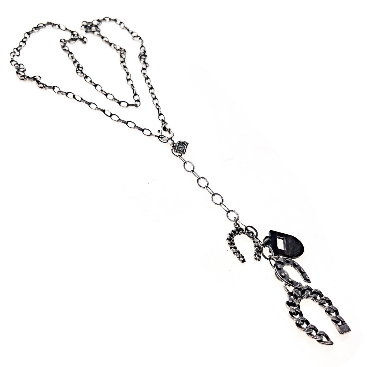 Rebel Rebel Hoefijzer Ketting – Sterling Zilver – Gem Kingdom
