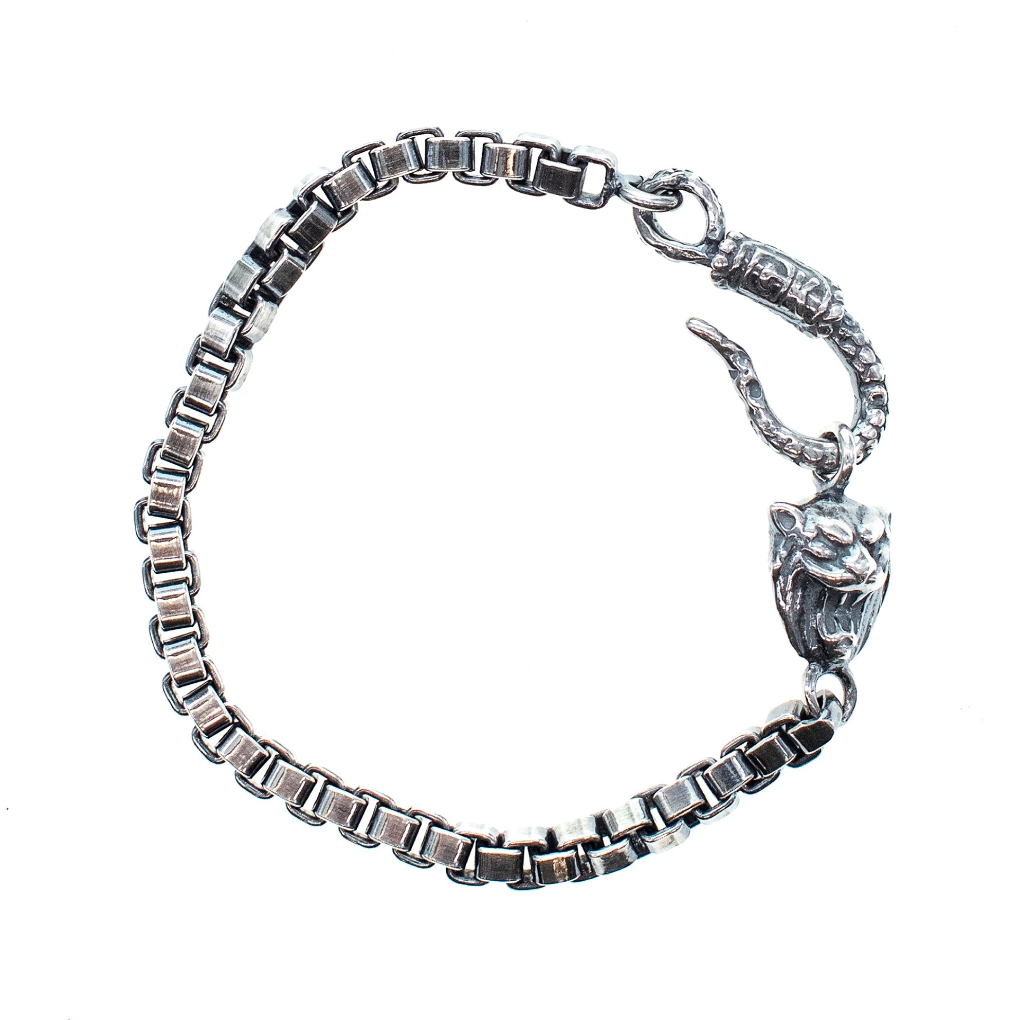 Zilveren Herenarmband Leeuw