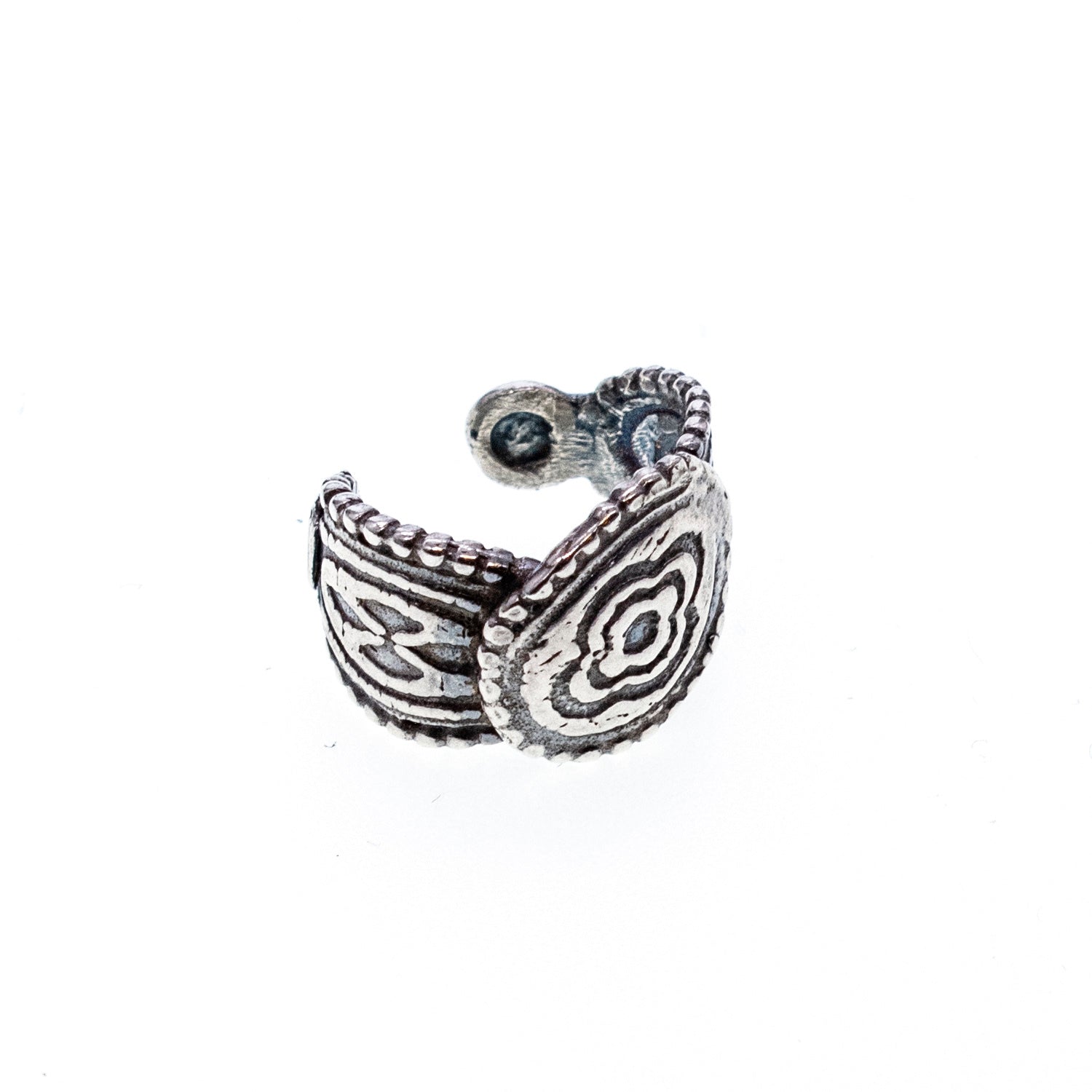Wild Rose Sterling Silver Ear Cuff – Sterling Silver – Gem Kingdom