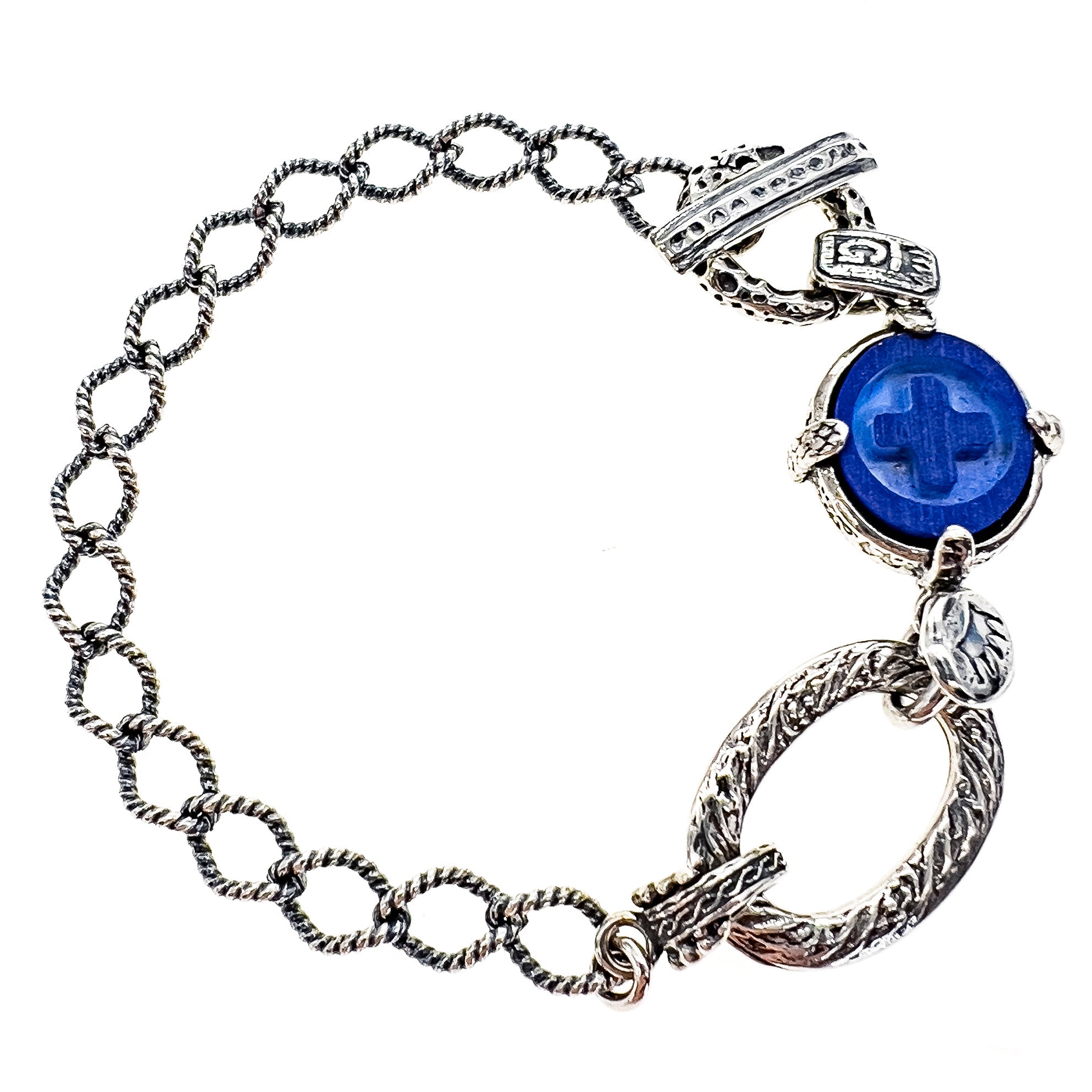 Blue Lapis Bracelet – Sterling Silver – Gem Kingdom