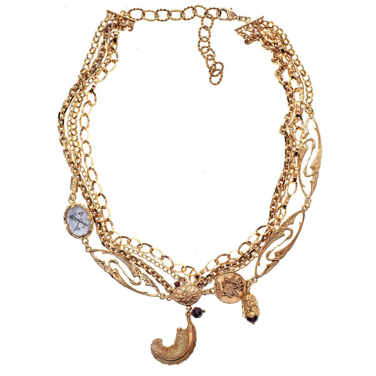 Multi Bedelketting – 18K Verguld – Gem Kingdom