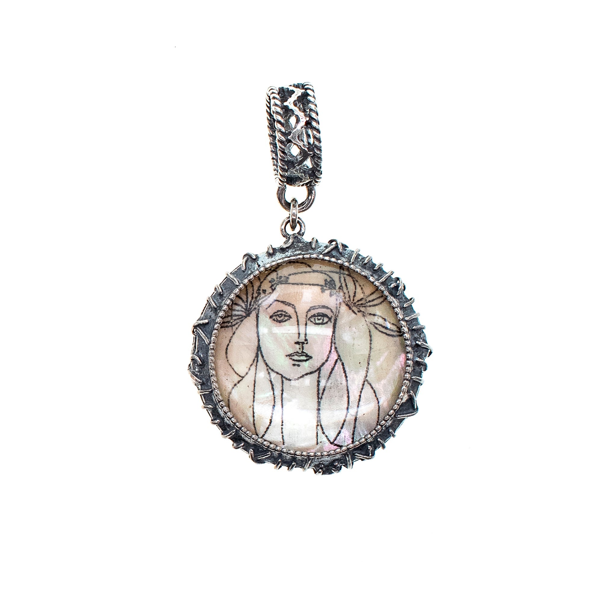 Picasso Sterling Silver Pendant – Sterling Silver – Gem Kingdom