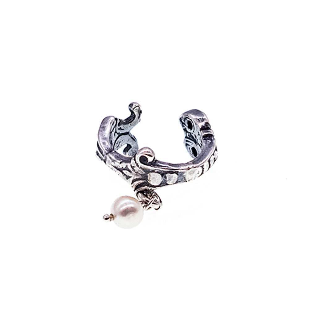 Baroque Pearl Sterling Silver Ear Cuff – Sterling Silver – Gem Kingdom
