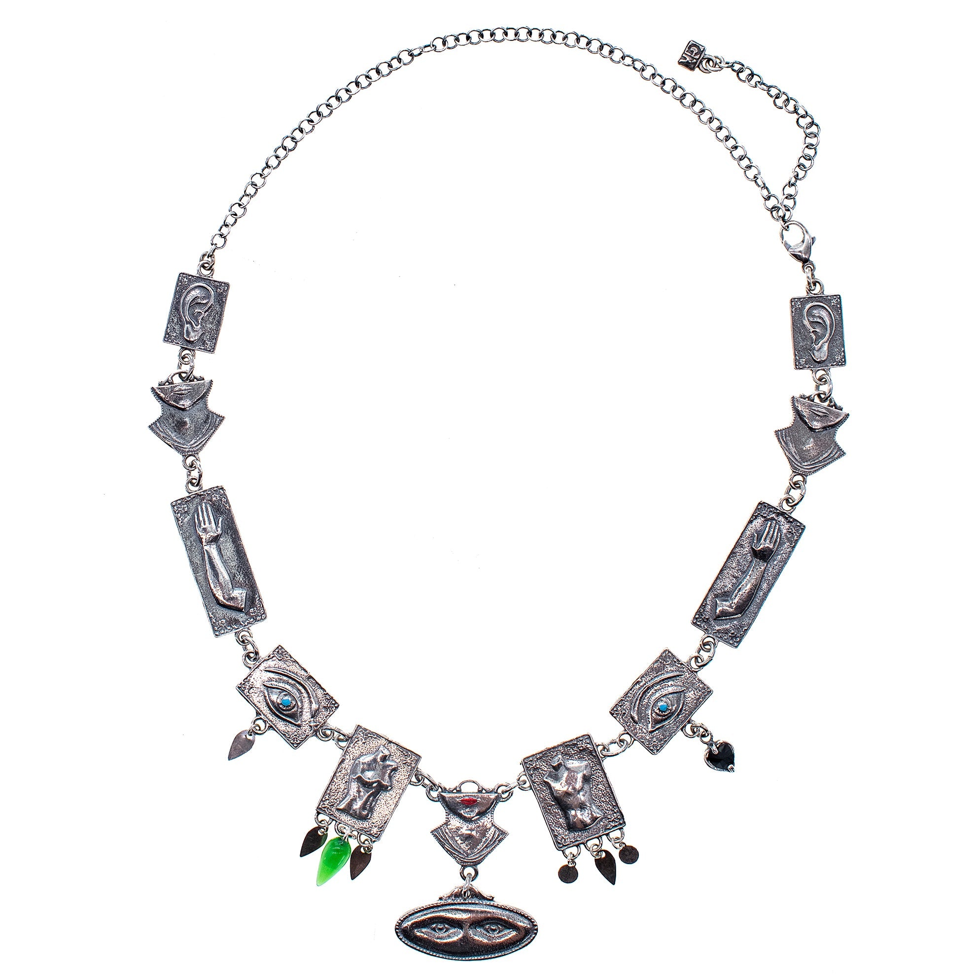 Ex Voto Collar Necklace – Sterling Silver – Gem Kingdom