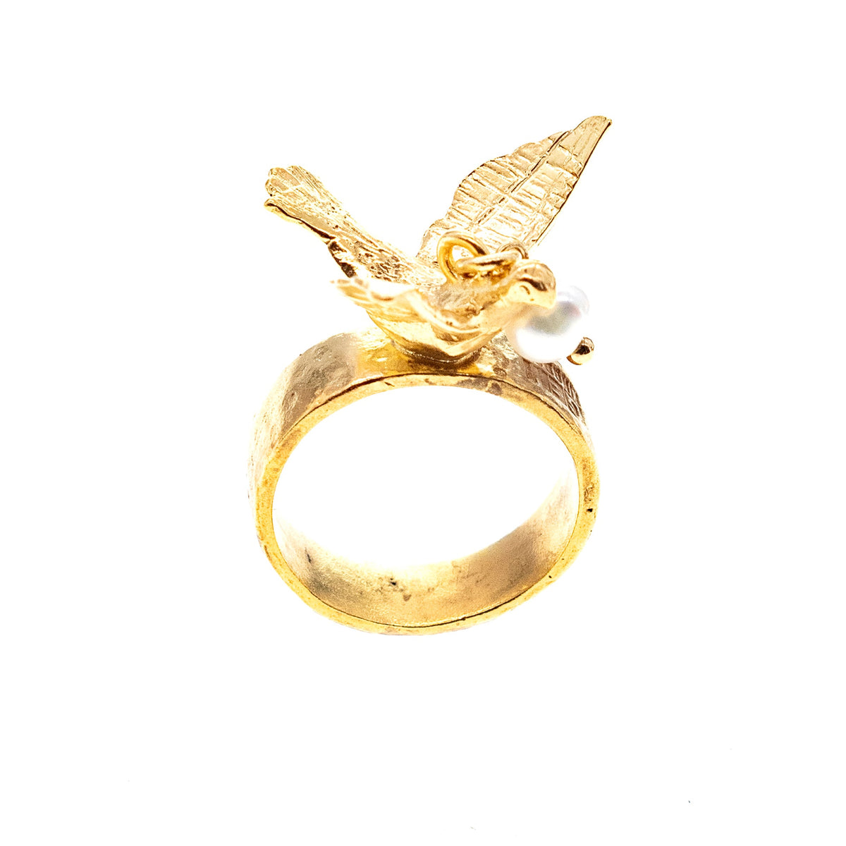 Vogel Ring – Verguld – Gem Kingdom