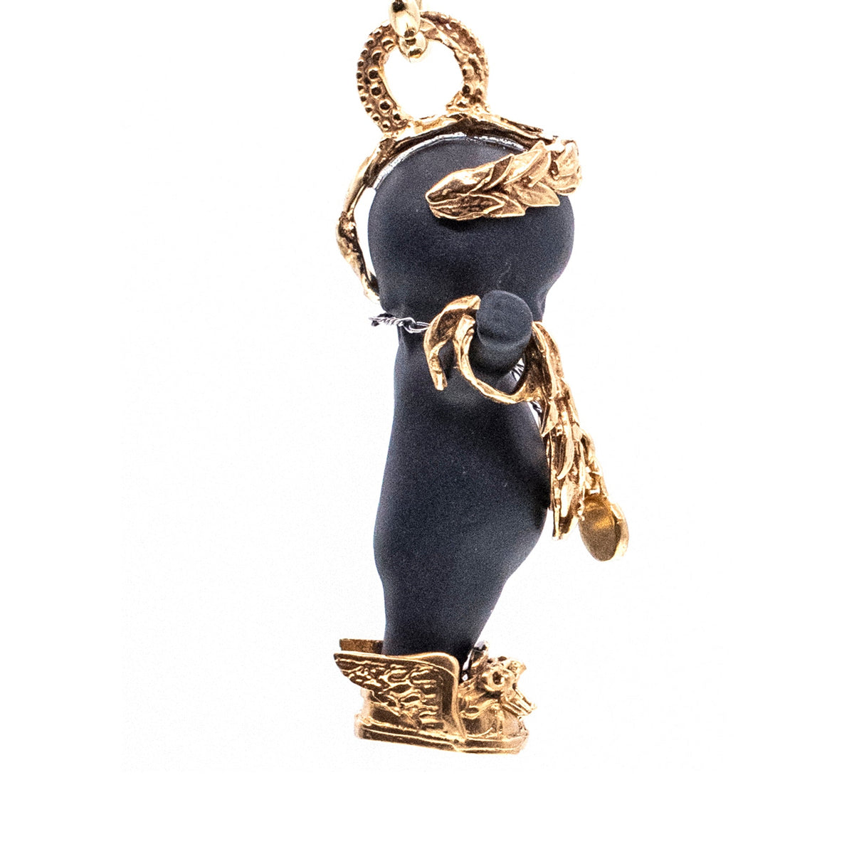 Olympia Black And Gold Necklace – Gold Plated – Gem Kingdom