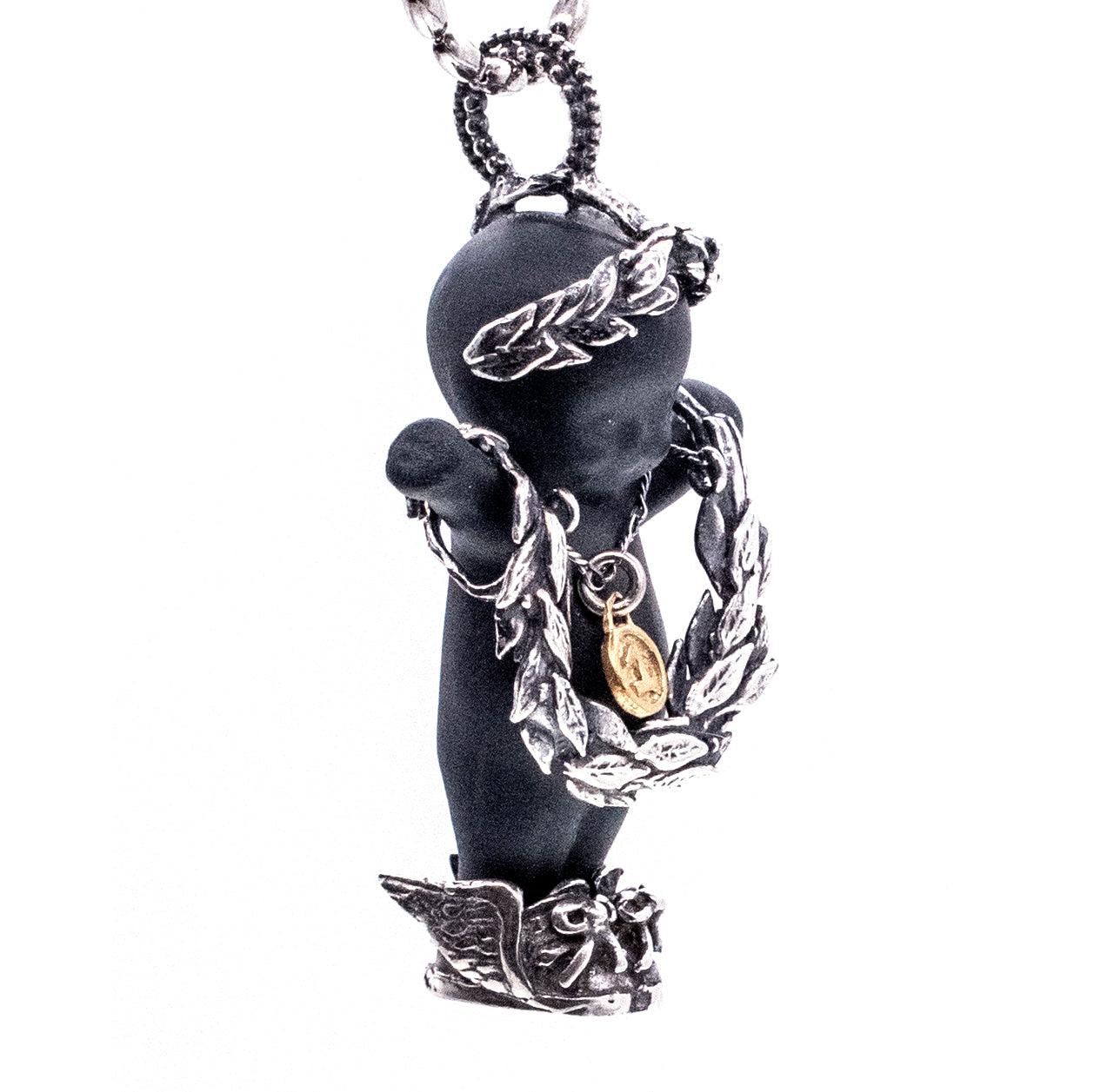 Olympia Black And Silver Necklace – Sterling Silver – Gem Kingdom
