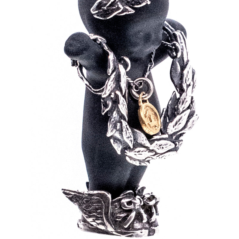 Olympia Black And Silver Necklace – Sterling Silver – Gem Kingdom